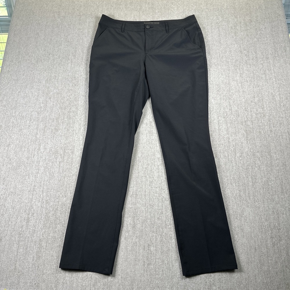 Eddie Bauer Hiking Pants Women 8 Black First Ascent Straight Leg Curvy